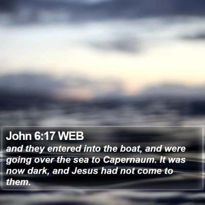 John 6:17 WEB Bible Verse Image