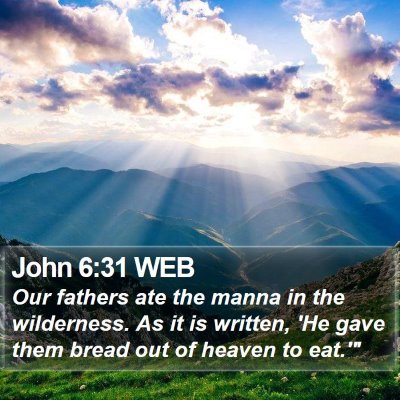 John 6:31 WEB Bible Verse Image