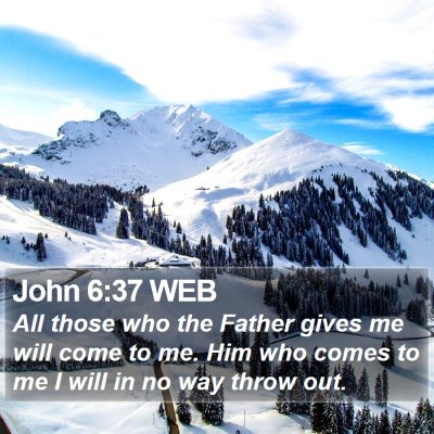 John 6:37 WEB Bible Verse Image