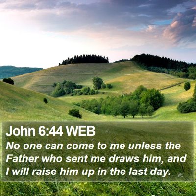 John 6:44 WEB Bible Verse Image
