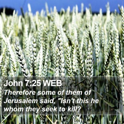 John 7:25 WEB Bible Verse Image