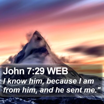 John 7:29 WEB Bible Verse Image