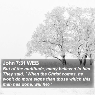John 7:31 WEB Bible Verse Image