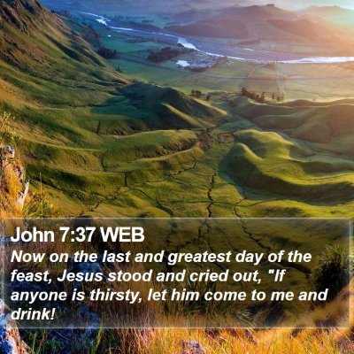 John 7:37 WEB Bible Verse Image