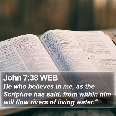 John 7:38 WEB Bible Verse Image