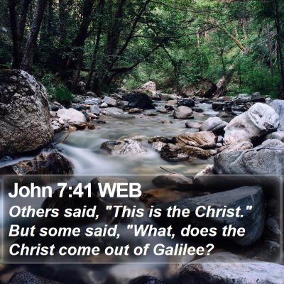 John 7:41 WEB Bible Verse Image