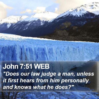 John 7:51 WEB Bible Verse Image