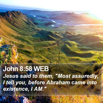 John 8:58 WEB Bible Verse Image