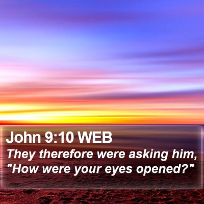 John 9:10 WEB Bible Verse Image