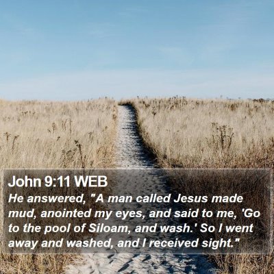 John 9:11 WEB Bible Verse Image