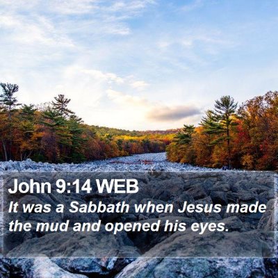 John 9:14 WEB Bible Verse Image