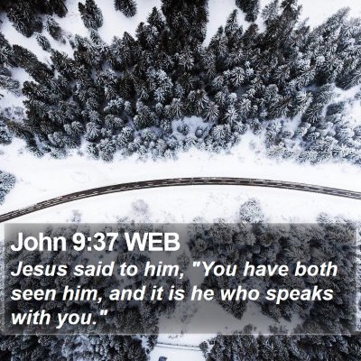 John 9:37 WEB Bible Verse Image