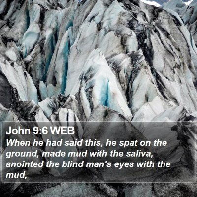 John 9:6 WEB Bible Verse Image