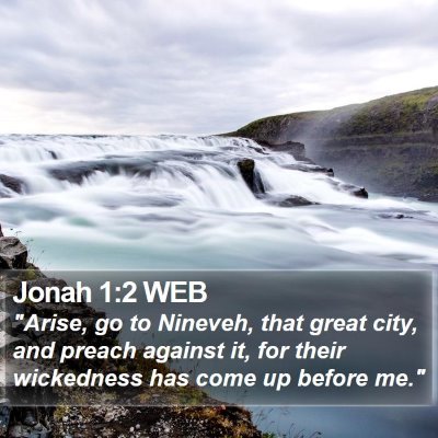 Jonah 1:2 WEB Bible Verse Image
