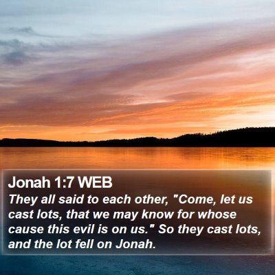 Jonah 1:7 WEB Bible Verse Image