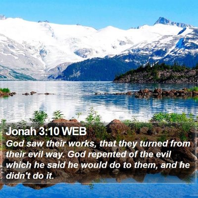 Jonah 3:10 WEB Bible Verse Image