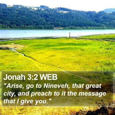Jonah 3:2 WEB Bible Verse Image