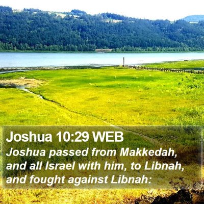 Joshua 10:29 WEB Bible Verse Image