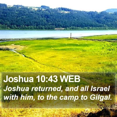 Joshua 10:43 WEB Bible Verse Image