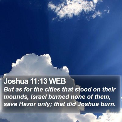 Joshua 11:13 WEB Bible Verse Image