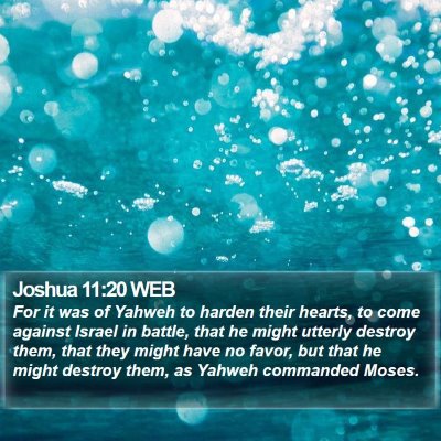 Joshua 11:20 WEB Bible Verse Image