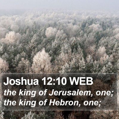 Joshua 12:10 WEB Bible Verse Image