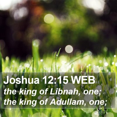 Joshua 12:15 WEB Bible Verse Image