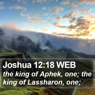 Joshua 12:18 WEB Bible Verse Image