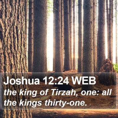 Joshua 12:24 WEB Bible Verse Image