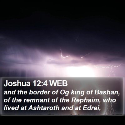 Joshua 12:4 WEB Bible Verse Image