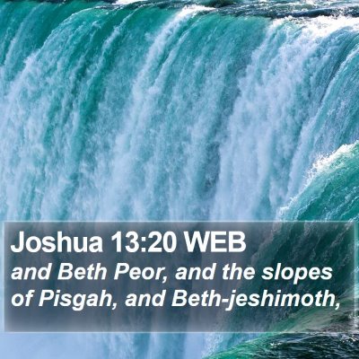 Joshua 13:20 WEB Bible Verse Image