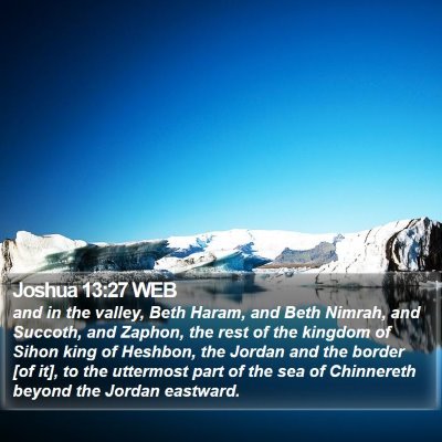 Joshua 13:27 WEB Bible Verse Image