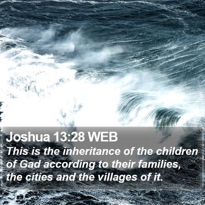 Joshua 13:28 WEB Bible Verse Image
