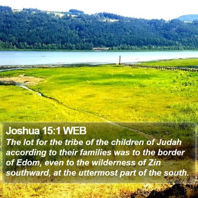 Joshua 15:1 WEB Bible Verse Image
