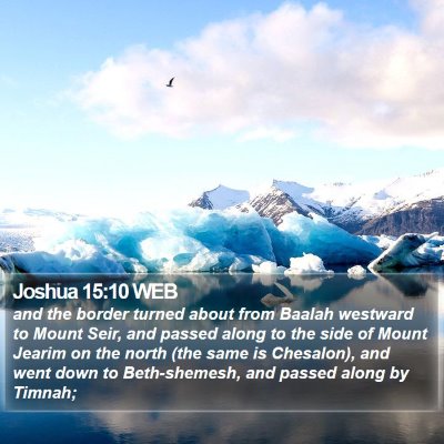 Joshua 15:10 WEB Bible Verse Image
