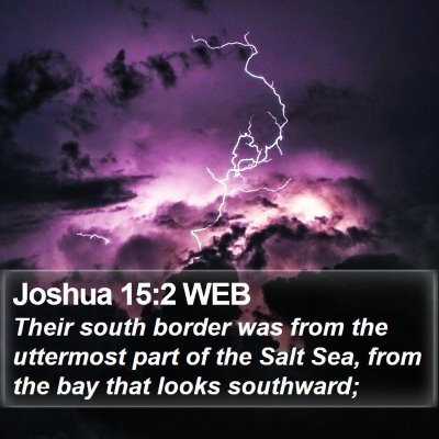 Joshua 15:2 WEB Bible Verse Image