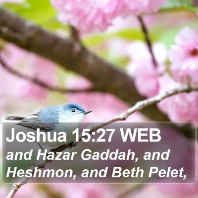 Joshua 15:27 WEB Bible Verse Image