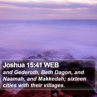 Joshua 15:41 WEB Bible Verse Image
