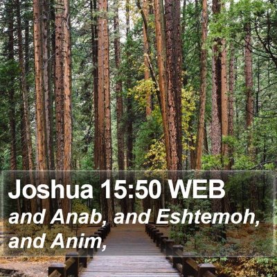 Joshua 15:50 WEB Bible Verse Image