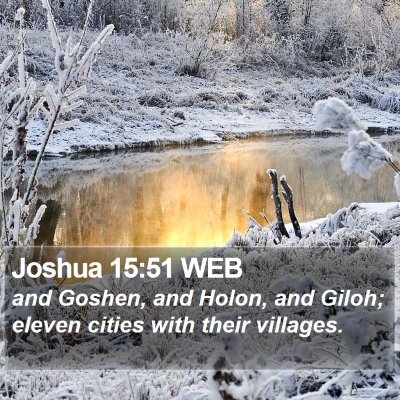 Joshua 15:51 WEB Bible Verse Image