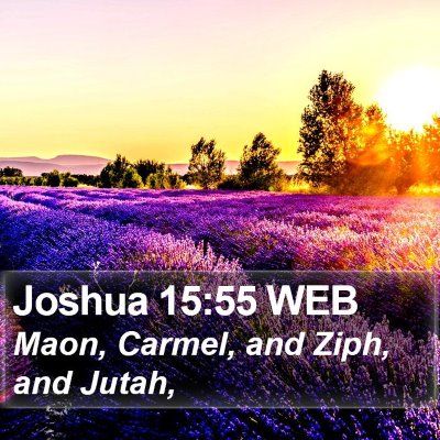 Joshua 15:55 WEB Bible Verse Image
