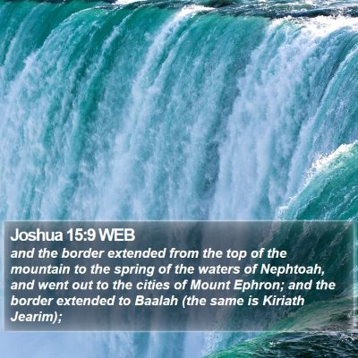 Joshua 15:9 WEB Bible Verse Image