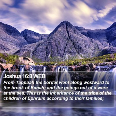 Joshua 16:8 WEB Bible Verse Image