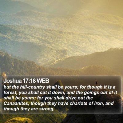 Joshua 17:18 WEB Bible Verse Image