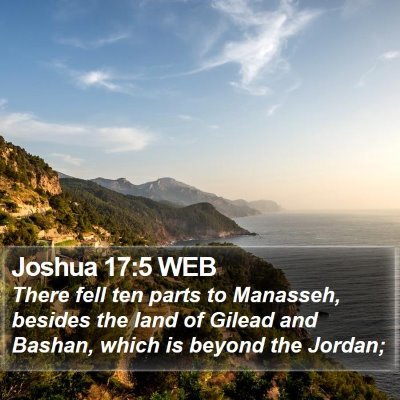 Joshua 17:5 WEB Bible Verse Image