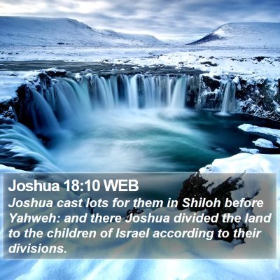 Joshua 18:10 WEB Bible Verse Image