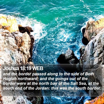 Joshua 18:19 WEB Bible Verse Image