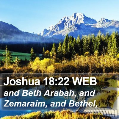 Joshua 18:22 WEB Bible Verse Image