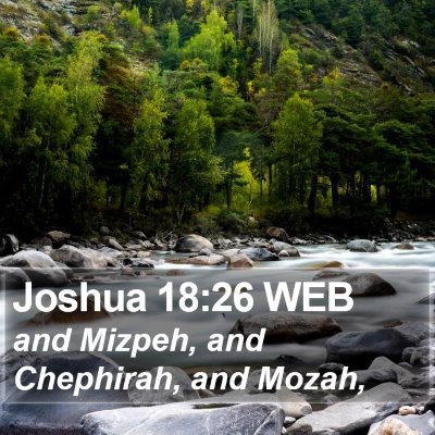 Joshua 18:26 WEB Bible Verse Image