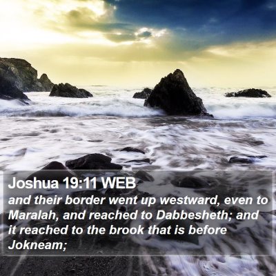 Joshua 19:11 WEB Bible Verse Image